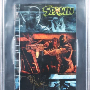 Todd McFarlane Spawn Authentic Signed 1997 Spawn #65 Comic Book BAS Slabbed