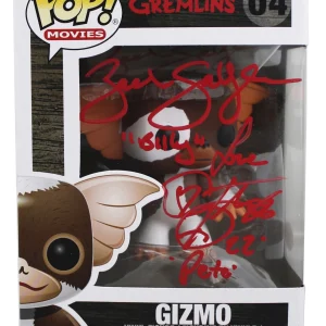 Zach Galligan & Corey Feldman Gremlins Signed Gizmo #04 Funko Pop Figure JSA