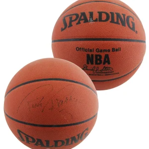 Warriors Rick Barry Signed Spalding Official NBA Game Basketball BAS #BU55111