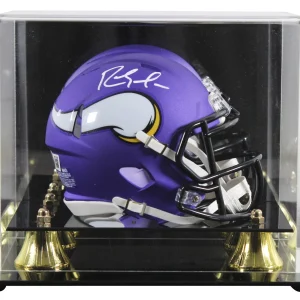 Vikings Randy Moss Authentic Signed Speed Mini Helmet W/ Case BAS Witnessed