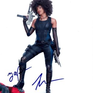 ZAZIE BEETZ and RYAN REYNOLDS Signed 8x10 DEADPOOL Photo w/ Hologram COA