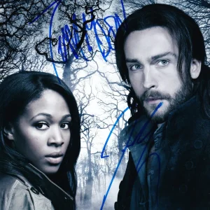 TOM MISON NICOLE BEHARIE SIGNED 8X10 PHOTO AUTOGRAPH SLEEPY HOLLOW CAST FOX COA
