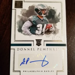 2017 Panini Impeccable Donnell Pumphrey RC Auto Autograph #ED /75 Eagles