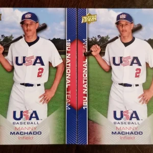 (2) 2009 UPPER DECK USA Manny Machado RC # USA-32 LOT 7 ORIOLES Super Star