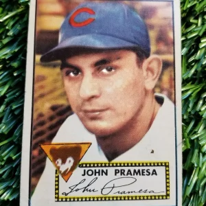 1952 Topps #105 John Pramesa Cubs Good Surface Creases See Pics