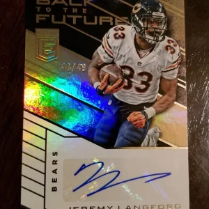 2016 DONRUSS ELITE BACK TO FUTURE JEREMY LANGFORD AUTO #ED 40/49 BEARS