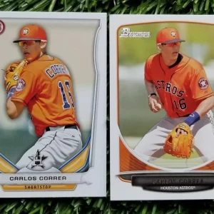Carlos Correa 2013 & 14 Bowman Draft Paper Prospect Houston Astros Lot