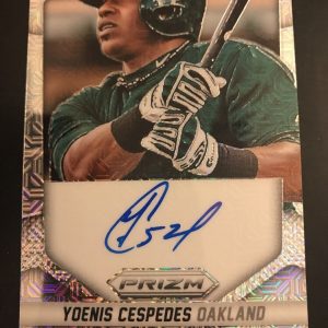 2014 Panini Prizm Yoenis Cespedes Mojo Prizm Autograph /75 Mets
