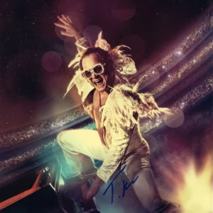 TARON EGERTON SIGNED 11X14 PHOTO ROCKETMAN ELTON JOHN AUTOGRAPH BECKETT COA D