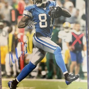 CALVIN JOHNSON SIGNED 16X20 PHOTO DETROIT LIONS BECKETT BAS AUTOGRAPH AUTO COA