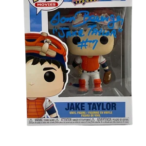 TOM BERENGER SIGNED JAKE TAYLOR MAJOR LEAGUE POP FUNKO FIGURE AUTO BECKETT 27