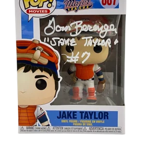 TOM BERENGER SIGNED JAKE TAYLOR MAJOR LEAGUE POP FUNKO FIGURE AUTO BECKETT 34