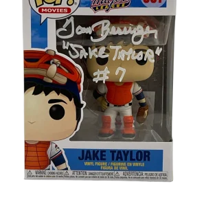TOM BERENGER SIGNED JAKE TAYLOR MAJOR LEAGUE POP FUNKO FIGURE AUTO BECKETT 46