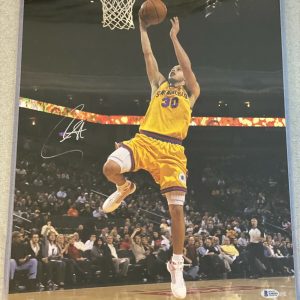 STEPHEN CURRY SIGNED 16X20 PHOTO GOLDEN STATE WARRIORS BECKETT BAS AUTOGRAPH