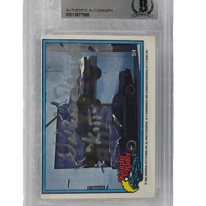 WILLIAM DANIELS SIGNED KNIGHT RIDER DONRUSS TRADING CARD #54 SLABBED BECKETT