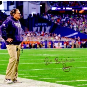 BILL BELICHICK Signed Autographed 8x10 NFL NEW ENGLAND PATRIOTS Photo