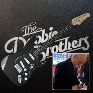 GFA Doobie Brothers Guitarist Jeff Baxter Puzzola Signed Electric Guitar