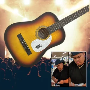 Chitarra Acustica Firmata GFA American Idol Vincitore * IAM TONGI * PROVA COA