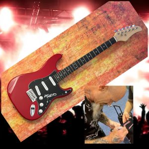 GFA Queens Of Beige Età Nick Oliveri Firmato Elettrico Chitarra a Prova Di COA