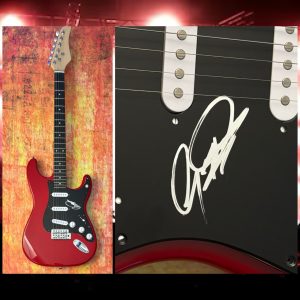 GFA The Buggles E YES Band *GEOFF DOWNES* COA Signed Electric Guitar