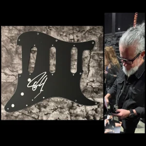 GFA Sepultura Band Bassist * PAULO JR. * Electric Pickguard Signed COA PROOF