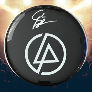 GFA Linkin Parco Fascia Drummer Colin Brittain Firmato Nuovo 10 " Drumhead C4
