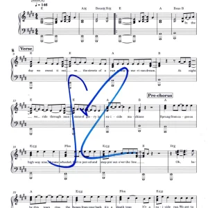 Stevie Van Zandt Signed Born to Run Sheet Music E-Street Autograph Beckett