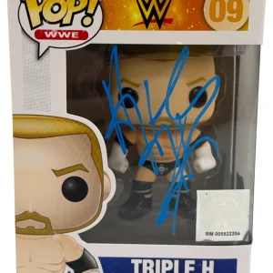 Triple H HHH Signed WWE Funko 09 Wrestling Authentic Autograph Beckett