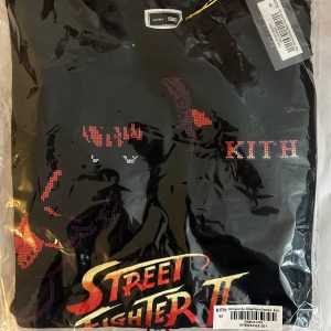 KITH CAPCOM RYU VINTAGE NELSON CREWNECK SWEATER BLACK SIZE M MEDIUM NWT NEW