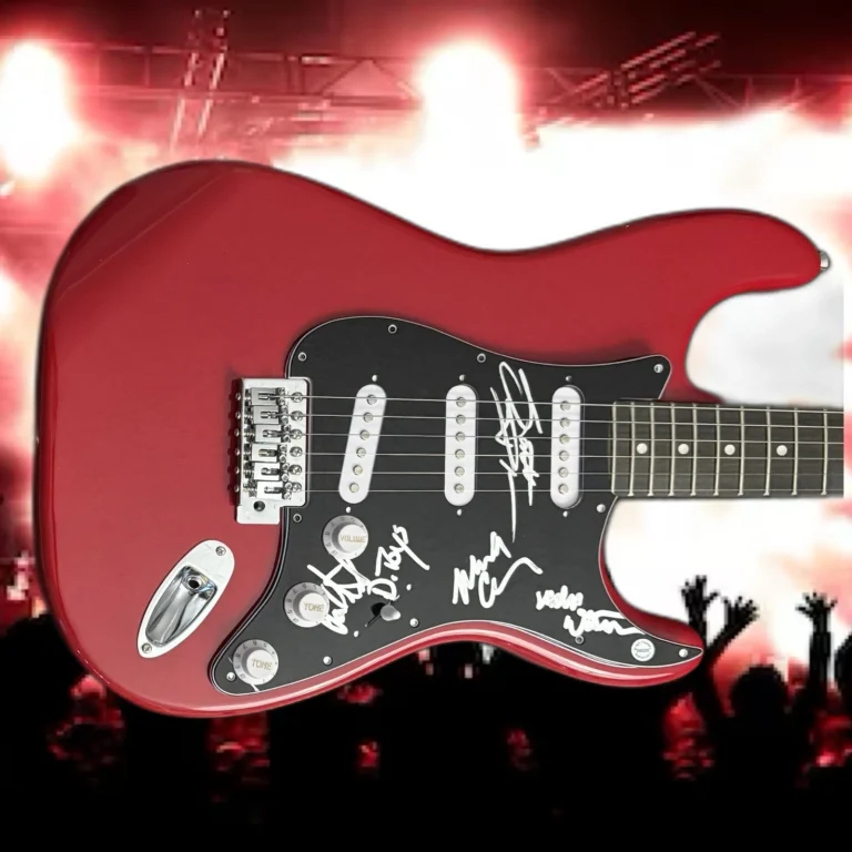 GFA  Teas'n , Pleas'n Band  * DANGEROUS TOYS *  Signed Electric Guitar PROOF COA