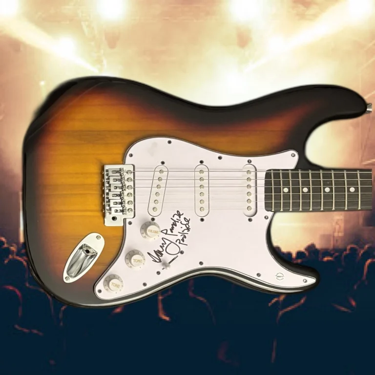 GFA Jeffrey Paradise Harvest Moon  * POOLSIDE *  Signed Electric Guitar  COA