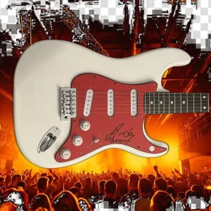 GFA Circle Jerks Drummer  * LUCKY LEHRER *  Signed Electric Guitar AD1 COA