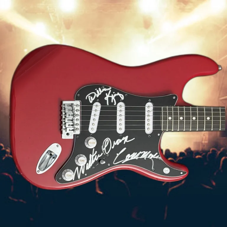 GFA William King Walter Orange  * THE COMMODORES * Signed Electric Guitar AD COA