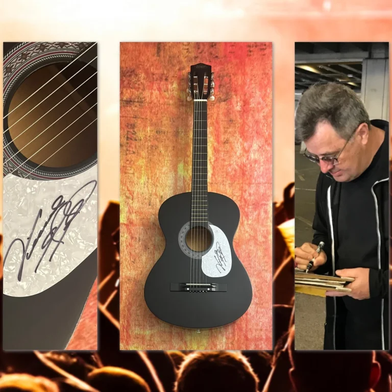 GFA Eagles & Country Legend  * VINCE GILL *  Signed Acoustic Guitar PROOF COA