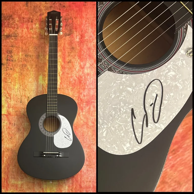 GFA Over You & It's Not Over  * CHRIS DAUGHTRY *  Signed Acoustic Guitar COA