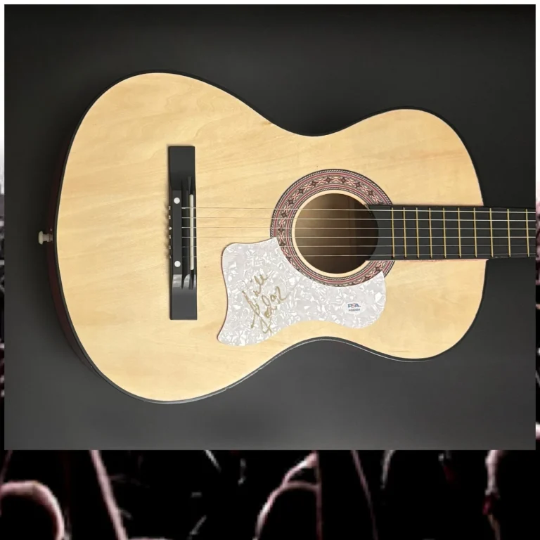 PSA  Chic Band Guitarist  * NILE RODGERS *  Signed Acoustic Guitar COA