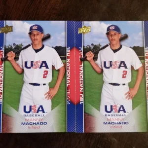 (2) 2009 UPPER DECK USA Manny Machado RC # USA-32 LOT 1 ORIOLES Super Star