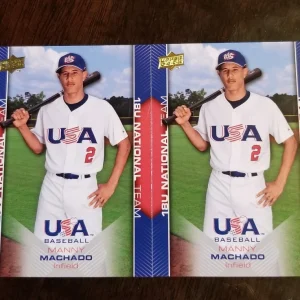 (2) 2009 UPPER DECK USA Manny Machado RC # USA-32 LOT 3 ORIOLES Super Star