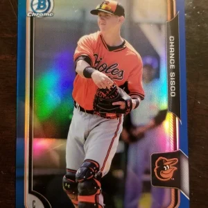 2015 Bowman Chrome Chance Sisco blue refractor #d /150 #BCP190