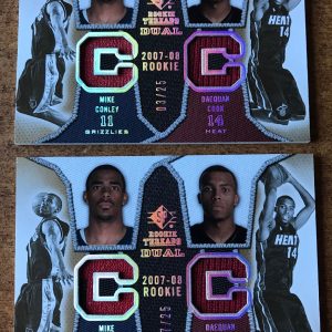 LOT OF (2) 2007-08 SP Rookie Threads Patch Dual MIKE CONLEY DAEQUAN COOK /25 Ssp