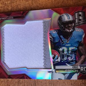 Eric Ebron Colts Detroit Lions 2014 Spectra Red Prizms Jumbo Rookie Patch RC /10