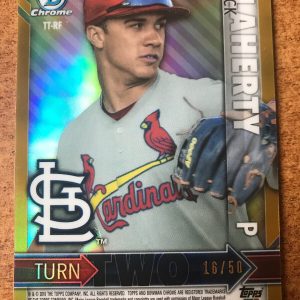 2016 Bow Chrome * TURN TWO GOLD REF * Jack Flaherty & Alex Reyes  #D 16/50
