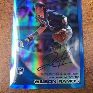 Wilson Ramos 2010 Topps Chrome Rookie Autographs Blue Refractors 184/199