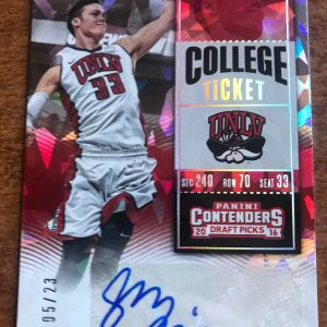 2016 STEPHEN ZIMMERMAN Contenders College Ticket Cracked Ice 5/23