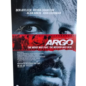BEN AFFLECK SIGNED ORIGINAL FULL SIZE ARGO MOVIE POSTER DS 27X40 BECKETT WITNESS