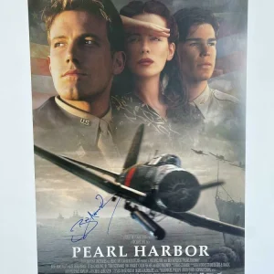 BEN AFFLECK SIGNED PEARL HARBOR FULL SIZE ORIGINAL MOVIE POSTER 27X40 DS BAS COA