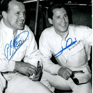 A.J. FOYT and MARIO ANDRETTI Signed Autographed 8x10 INDY Photo