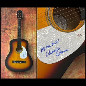 PSA Annie Movie Composer * CHARLES STROUSE * Chitarra Acustica Firmata COA