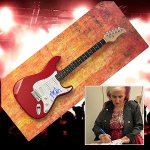 Chitarra Elettrica Firmata Di Jennifer Batten Con COA Di Michael Jackson