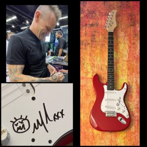 GFA Coal Chamber Drummer * MIKEY COX * Chitarra Elettrica Firmata PROVA COA